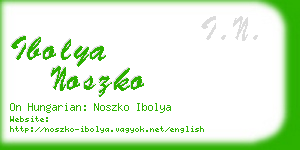 ibolya noszko business card